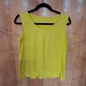 Christopher and banks size medium yellow tank top